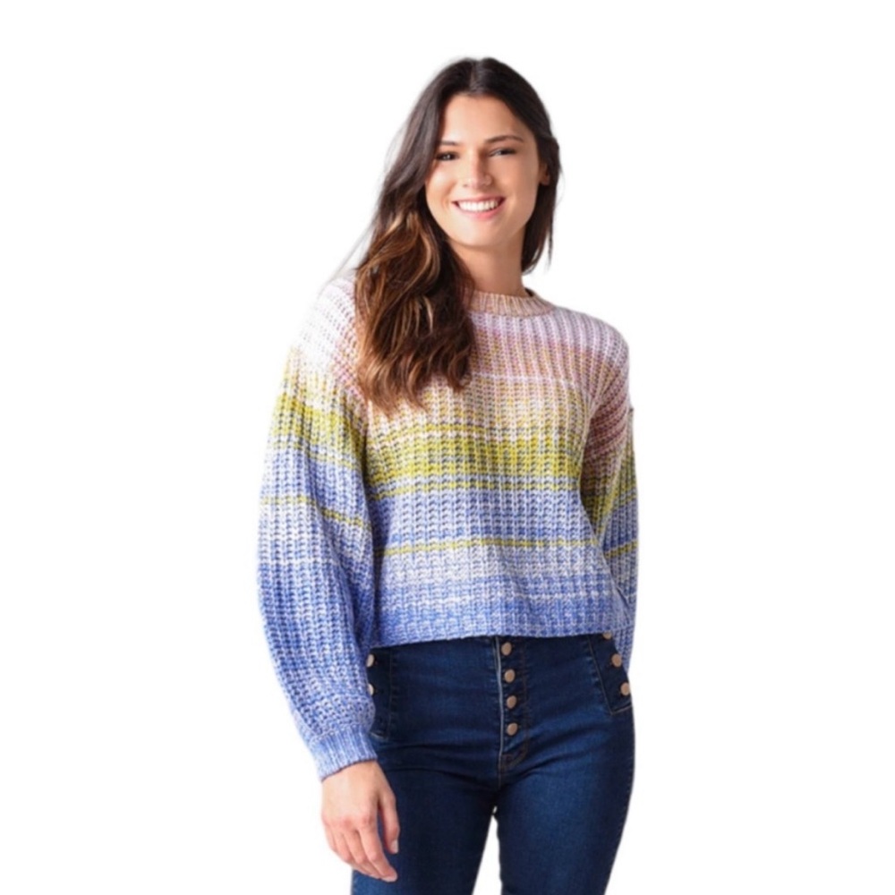 Price Firm 525 America Bright Orchid Multi Mixed Marl
Sweater, XS, Worn Once/EUC